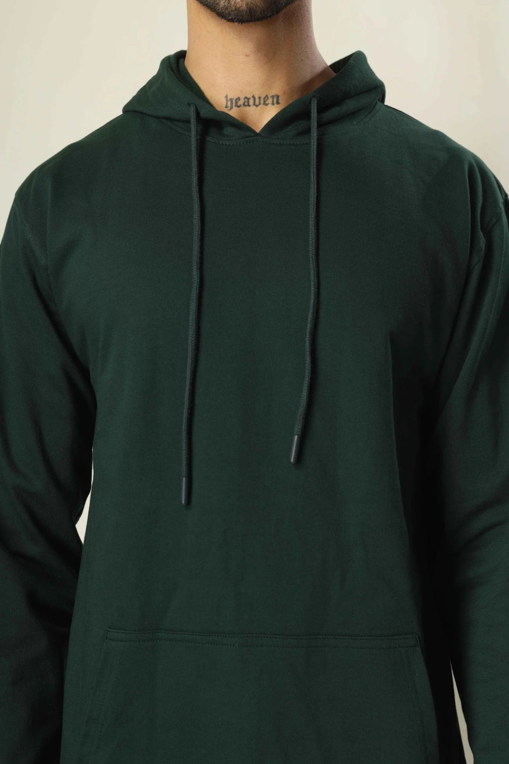 Hoodie Unisex Solid Green