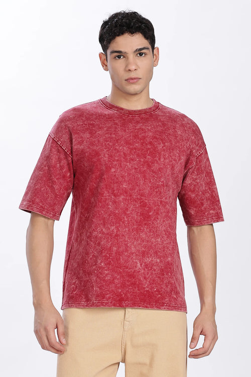 Acidwash Oversized Cotton T-shirt