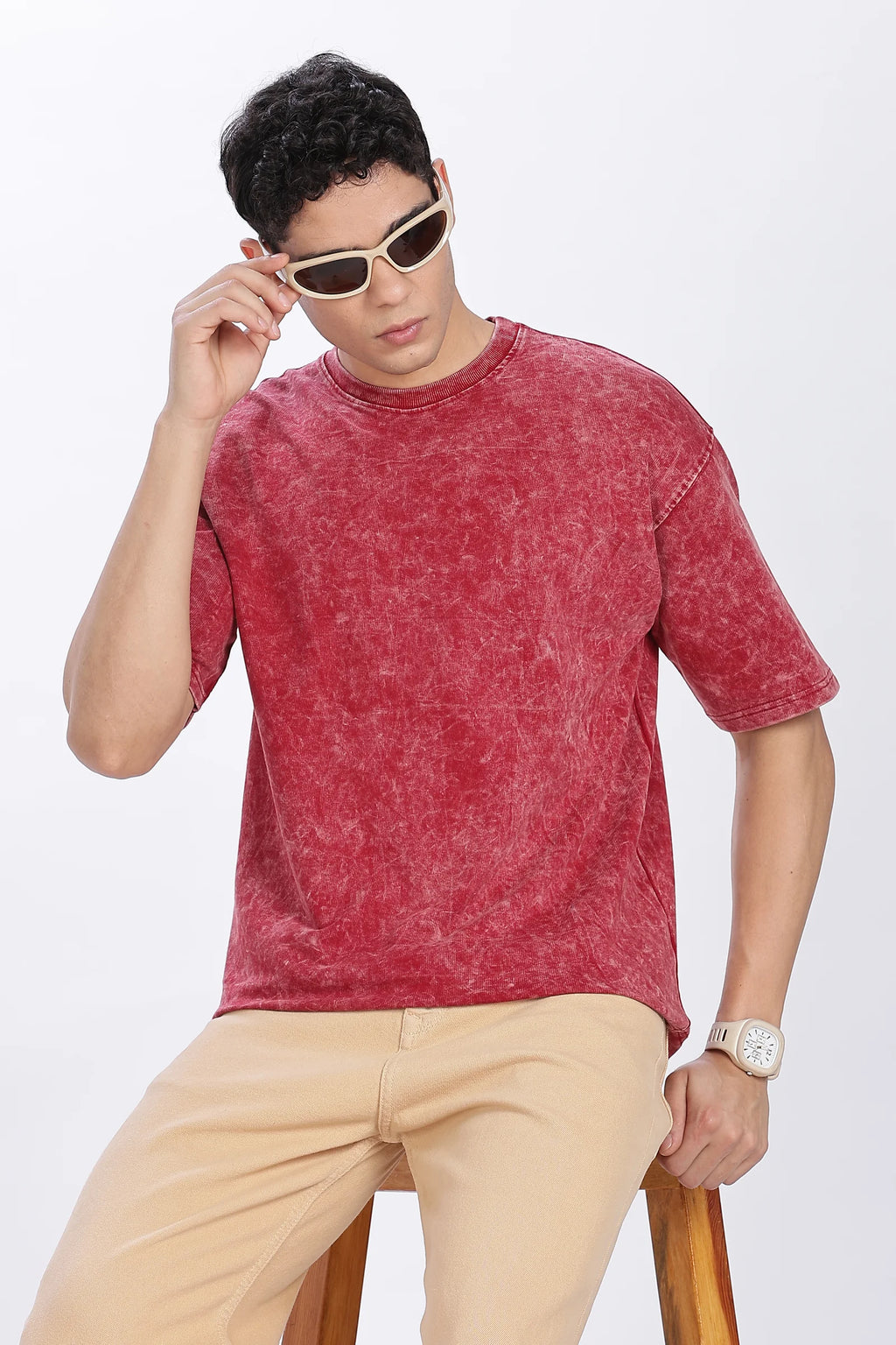 Acidwash Oversized Cotton T-shirt