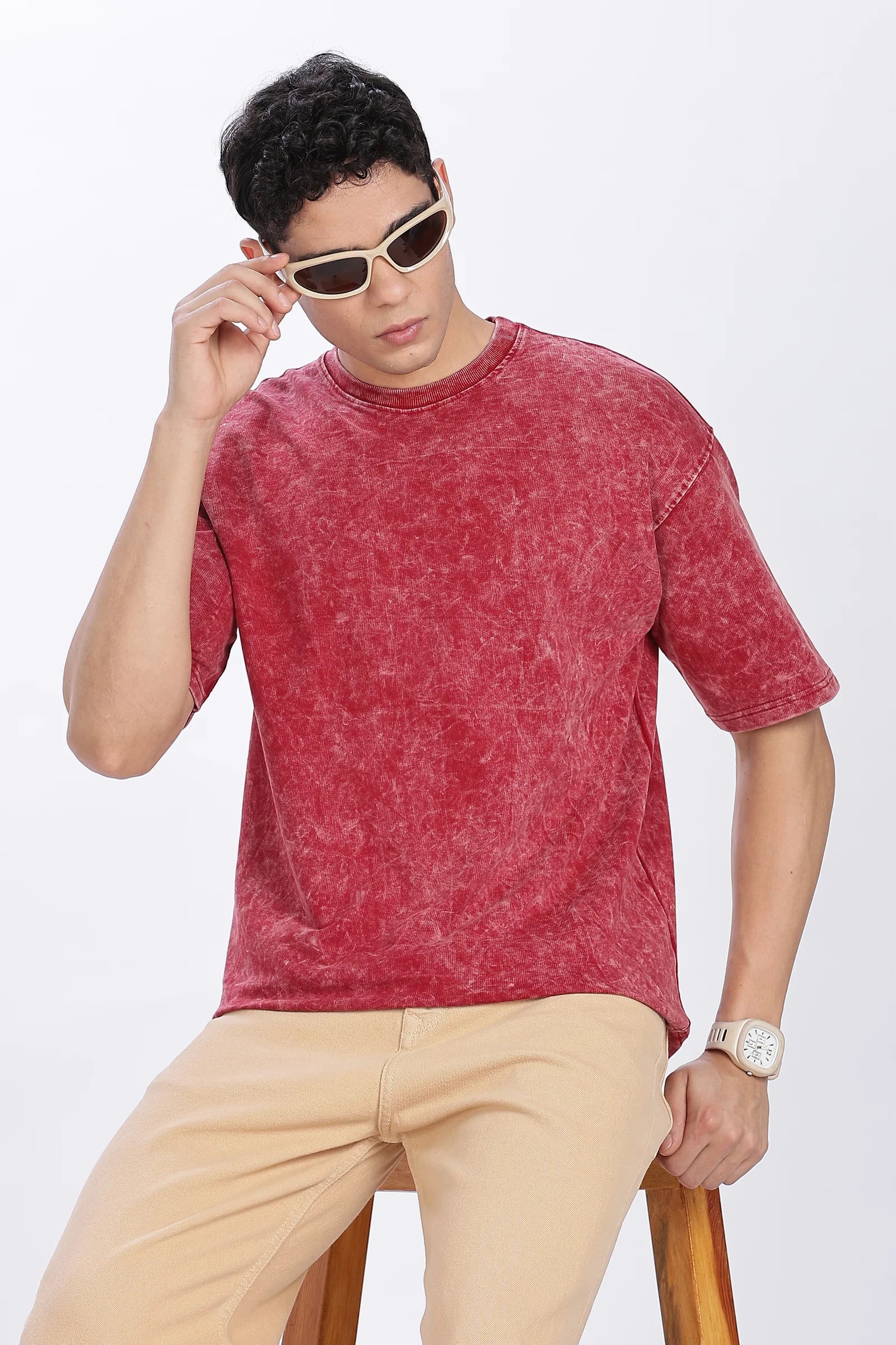 Acidwash Oversized Cotton T-shirt