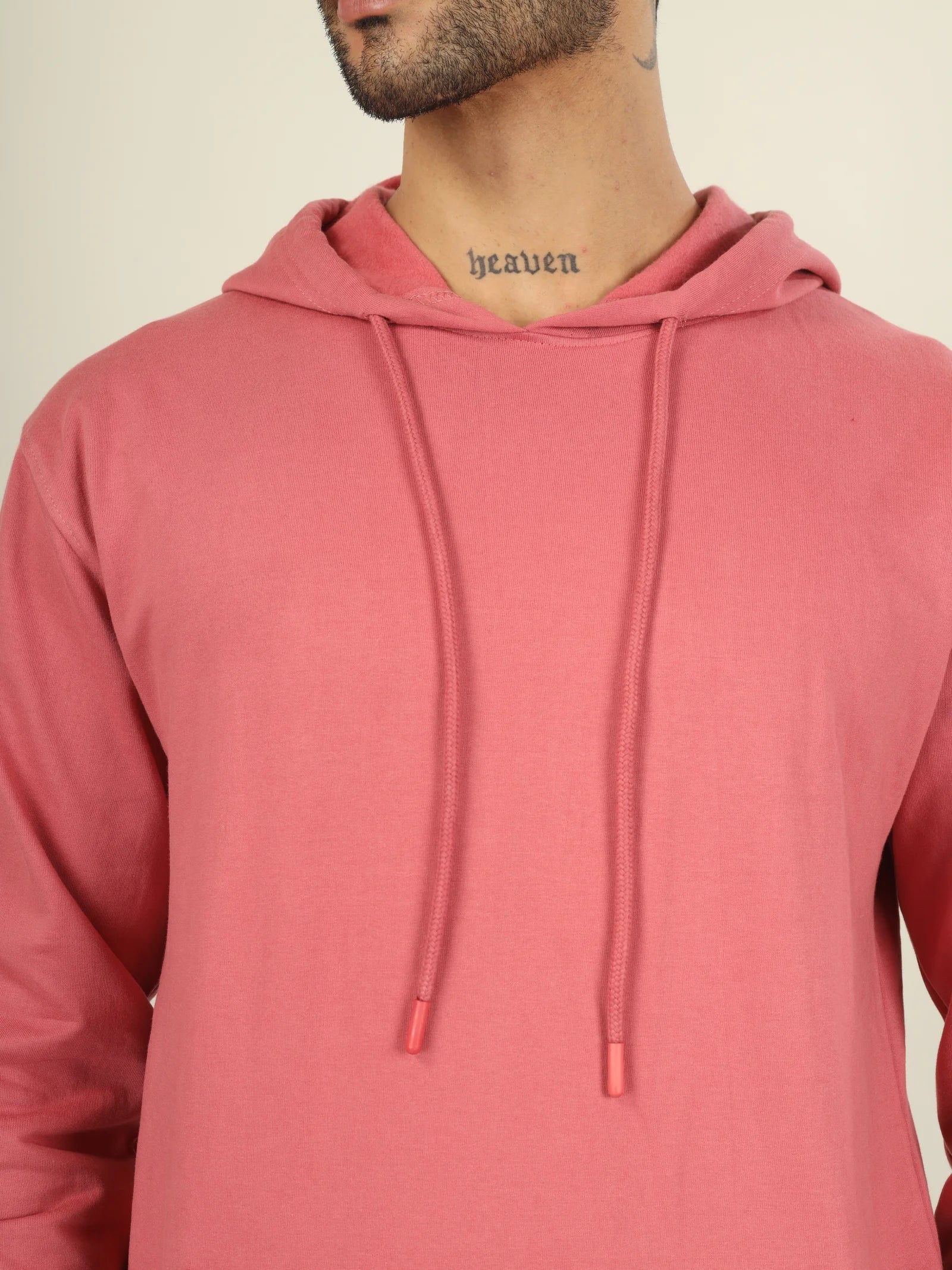 Hoodie Unisex Solid (Pink)