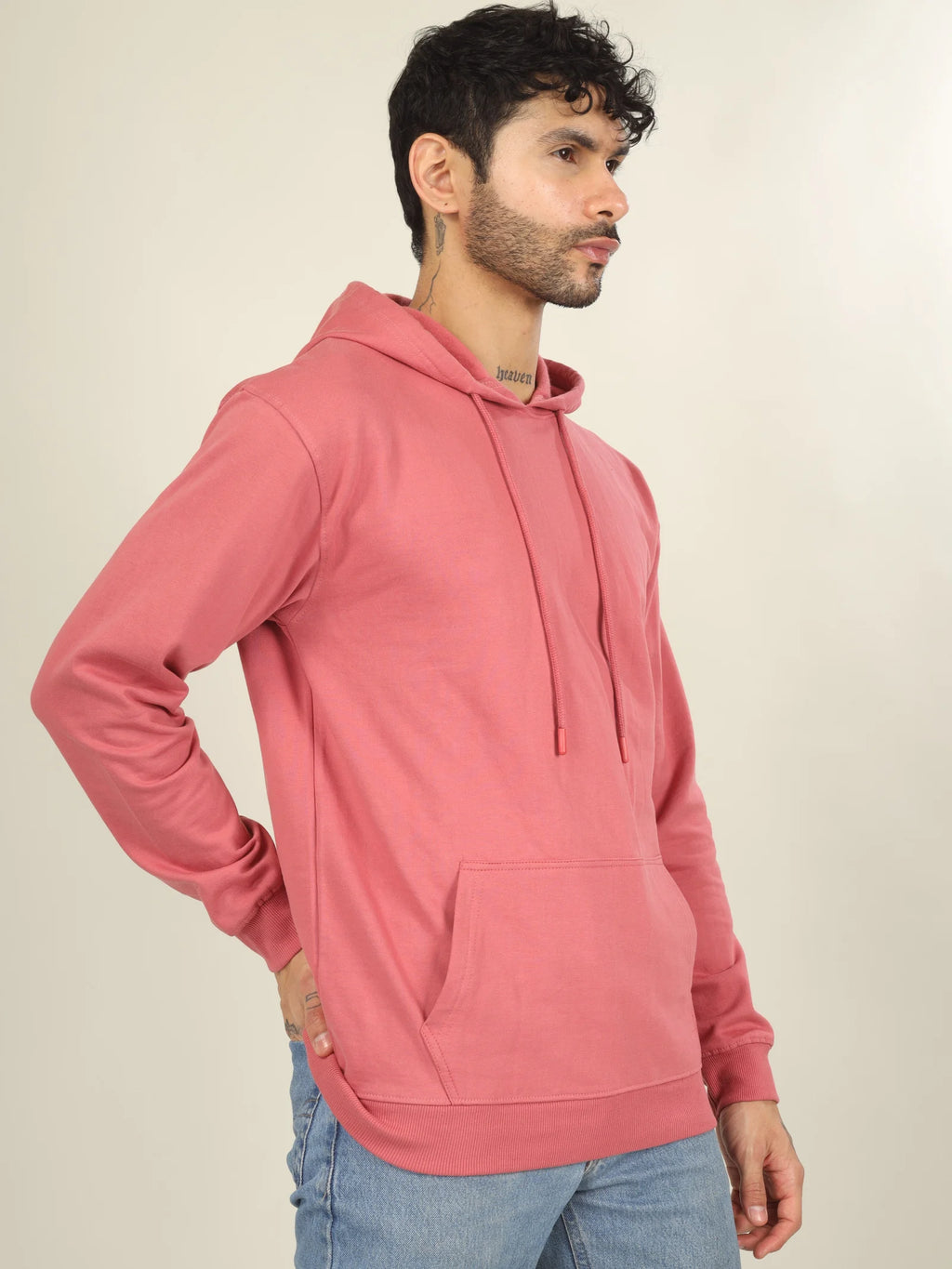 Hoodie Unisex Solid (Pink)