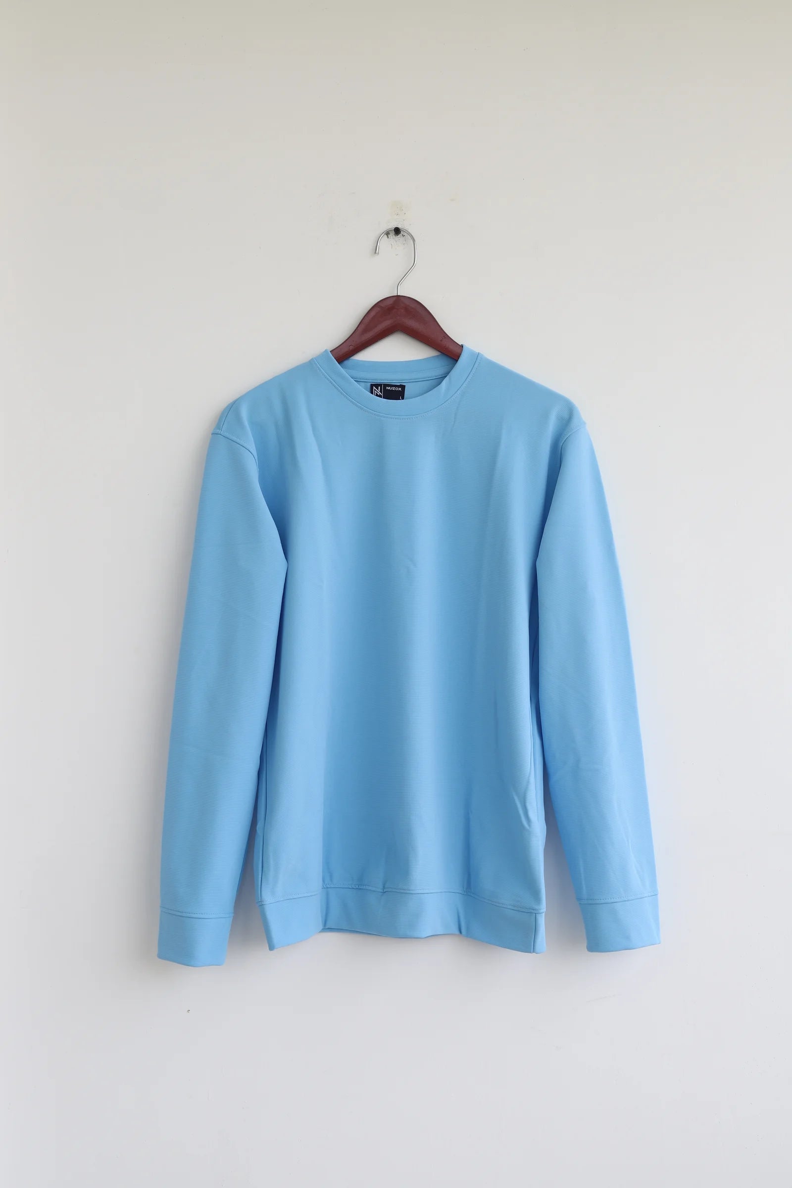 Plain Full Hand T-Shirt Lycra (SKY BLUE)