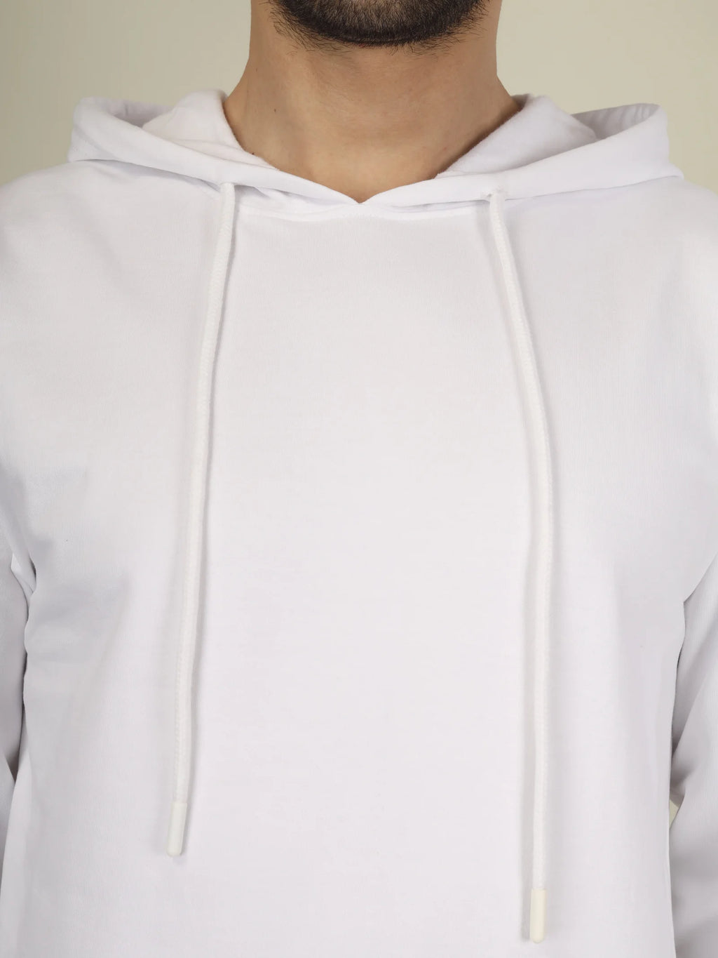 Hoodie Unisex Solid (White)