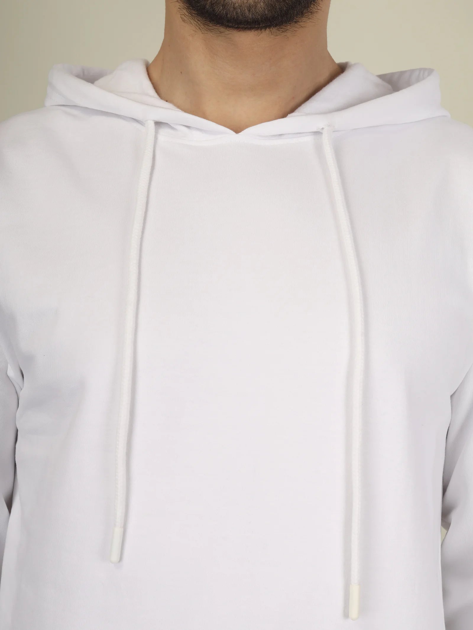 Hoodie Unisex Solid (White)