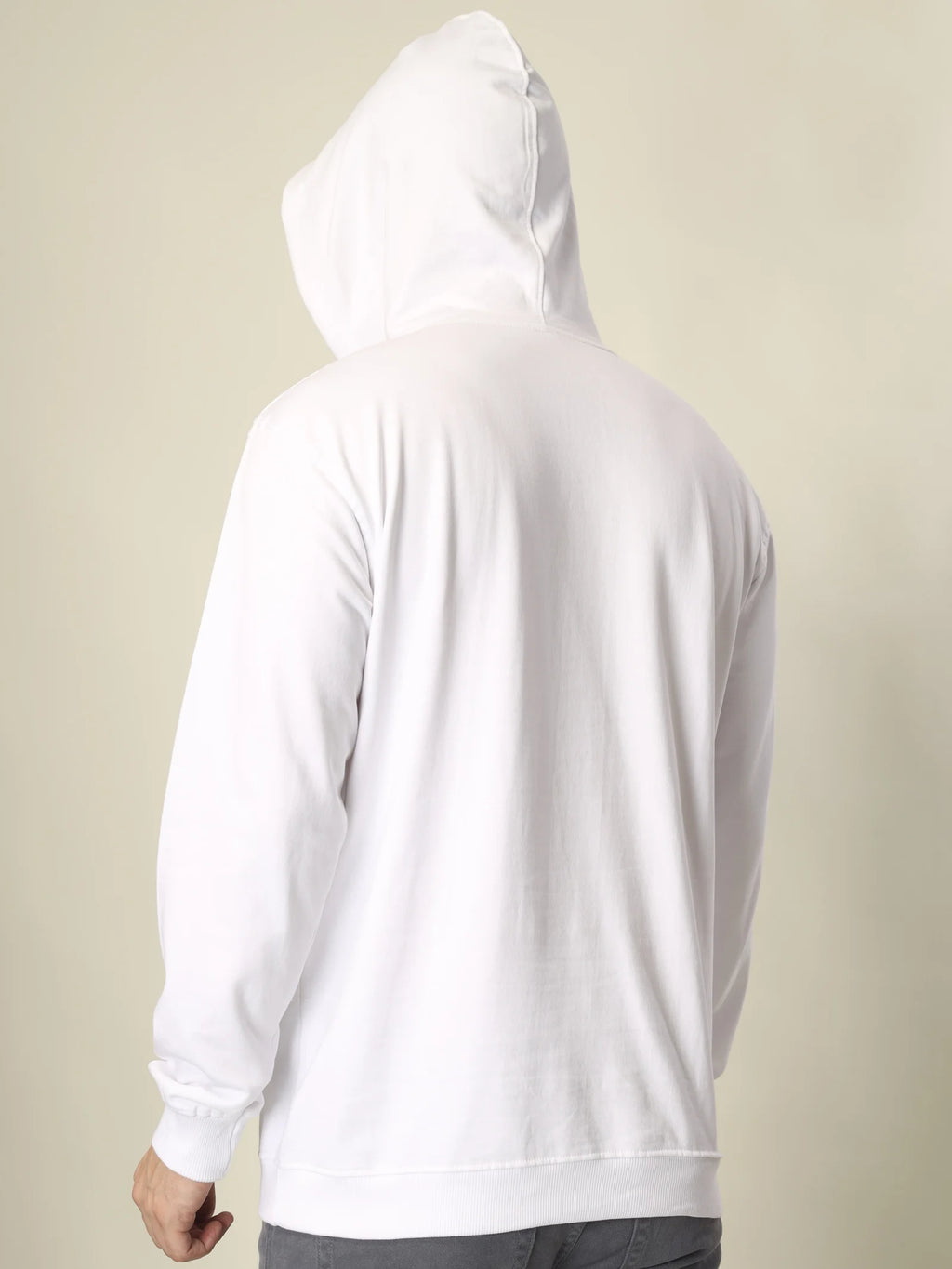 Hoodie Unisex Solid (White)